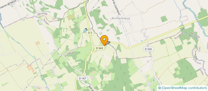 localisation de l'entreprise MADAME CHARLINE FLORES  AURIEBAT