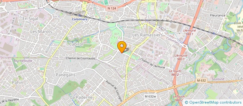 localisation de l'entreprise MADAME CHARLINE GABAIX-HIALE à COLOMIERS
