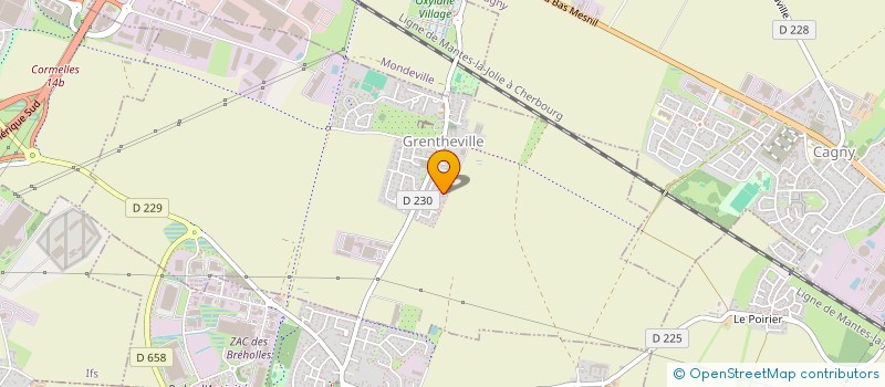 localisation de l'entreprise MADAME CHARLINE GANSO  GRENTHEVILLE