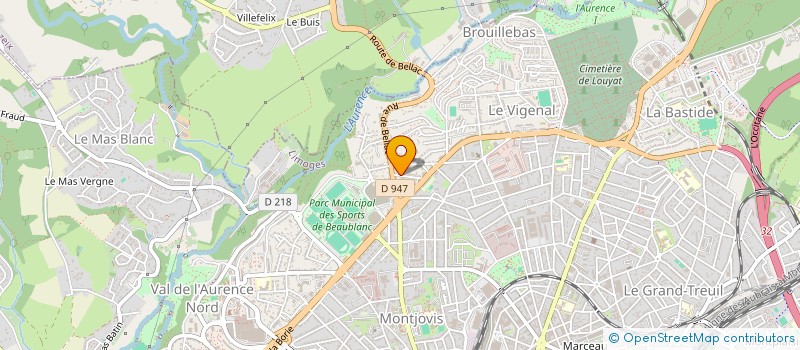 localisation de l'entreprise MADAME CHARLINE GAY à LIMOGES