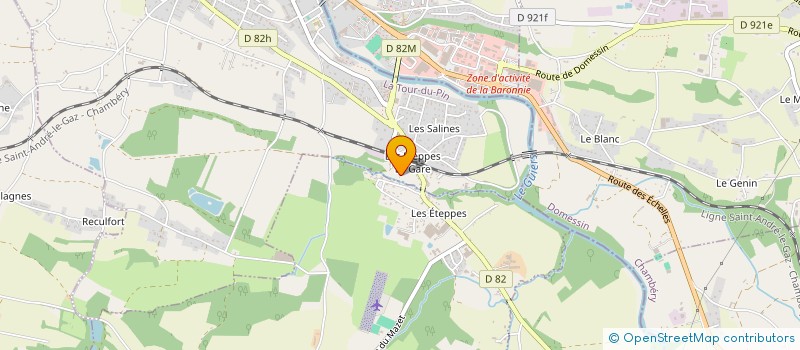 localisation de l'entreprise MADAME CHARLINE GESSET  LE PONT-DE-BEAUVOISIN