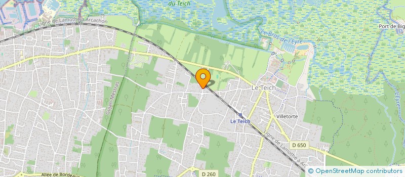 localisation de l'entreprise MADAME CHARLINE GRANGEIRO  LE TEICH