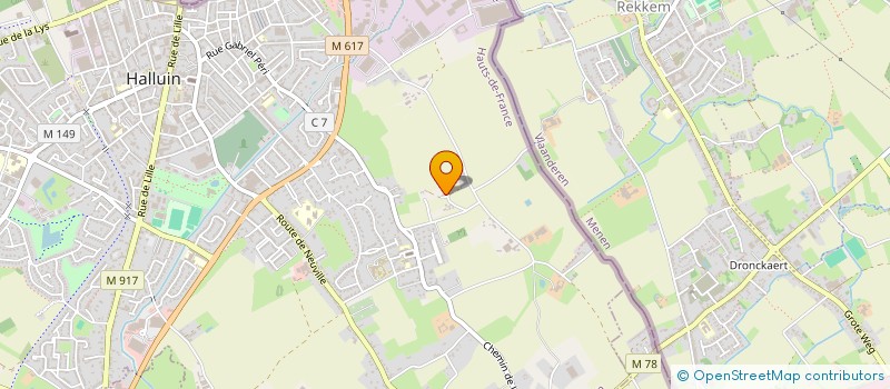 localisation de l'entreprise MADAME CHARLINE GRIMONPREZ  HALLUIN