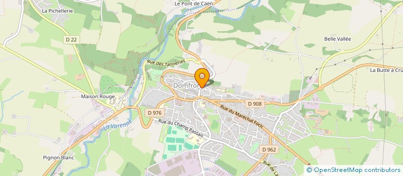 localisation de l'entreprise MADAME CHARLINE GUILLAUME à DOMFRONT-EN-POIRAIE