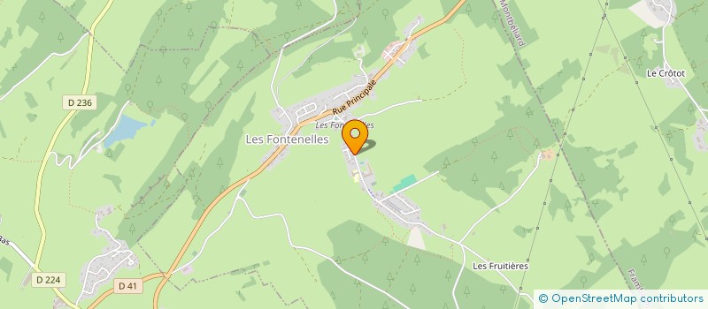 localisation de l'entreprise MADAME CHARLINE GUILLAUME  LES FONTENELLES