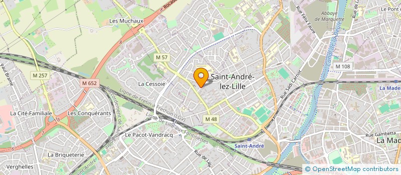 localisation de l'entreprise MADAME CHARLINE HATRIVAL  SAINT-ANDRE