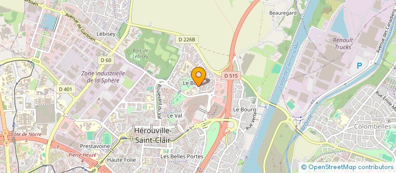 localisation de l'entreprise MADAME CHARLINE HEBERT  HEROUVILLE-SAINT-CLAIR