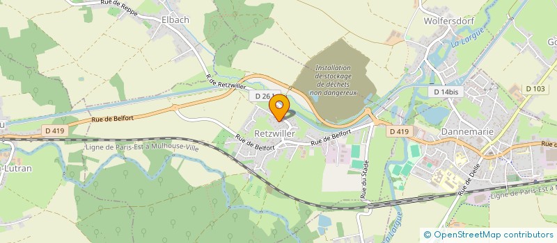 localisation de l'entreprise MADAME CHARLINE HORNY  RETZWILLER