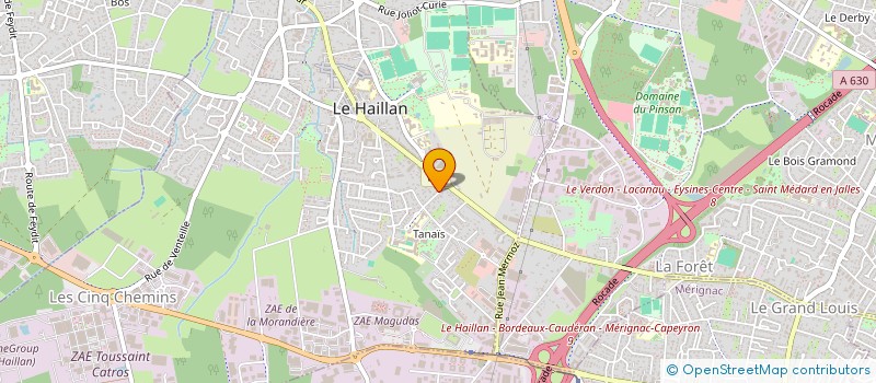 localisation de l'entreprise MADAME CHARLINE HUCHET  LE HAILLAN