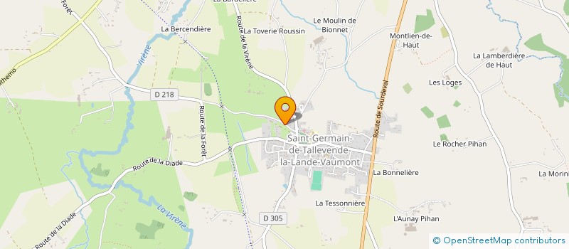 localisation de l'entreprise MADAME CHARLINE HUET  VIRE NORMANDIE