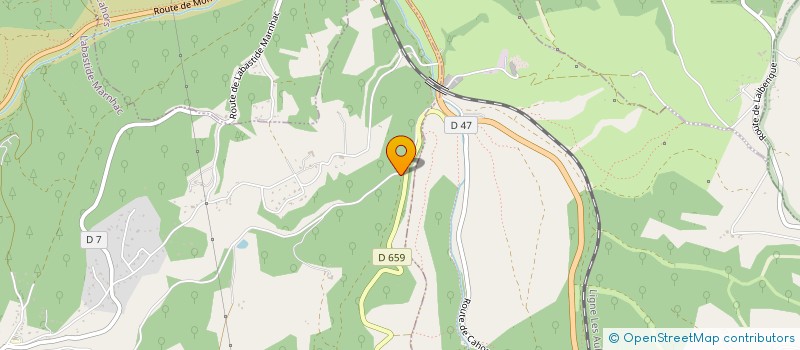 localisation de l'entreprise MADAME CHARLINE HUSSON  LABASTIDE-MARNHAC