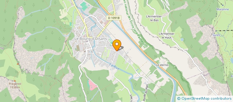 localisation de l'entreprise MADAME CHARLINE JOUFFREY  LE BOURG-D'OISANS