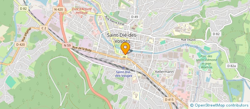localisation de l'entreprise MADAME CHARLINE KRAJINOVIC à SAINT-DIE-DES-VOSGES