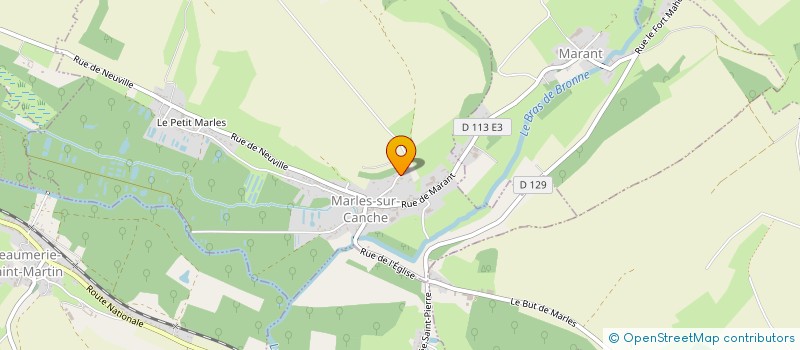 localisation de l'entreprise MADAME CHARLINE LAFONTE  MARLES-SUR-CANCHE