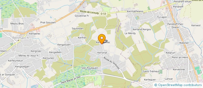 localisation de l'entreprise MADAME CHARLINE LANDRY  PENMARCH