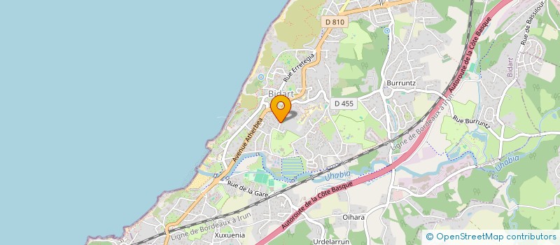 localisation de l'entreprise MADAME CHARLINE LAPOUTGE  BIDART