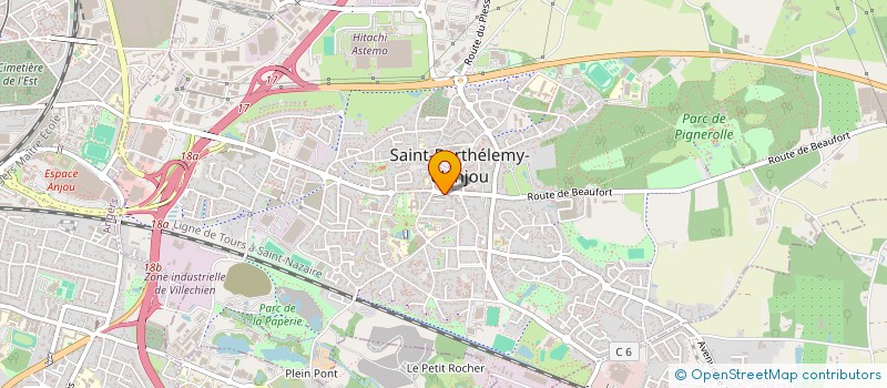 localisation de l'entreprise MADAME CHARLINE LAURENT  SAINT-BARTHELEMY-D'ANJOU