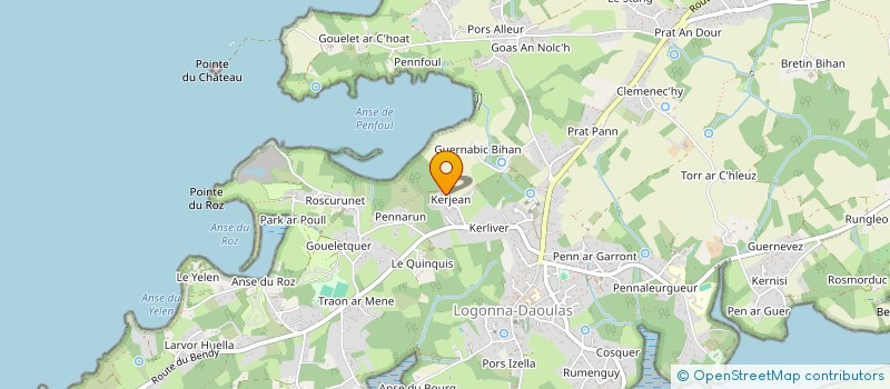 localisation de l'entreprise MADAME CHARLINE LE BRIS  LOGONNA-DAOULAS