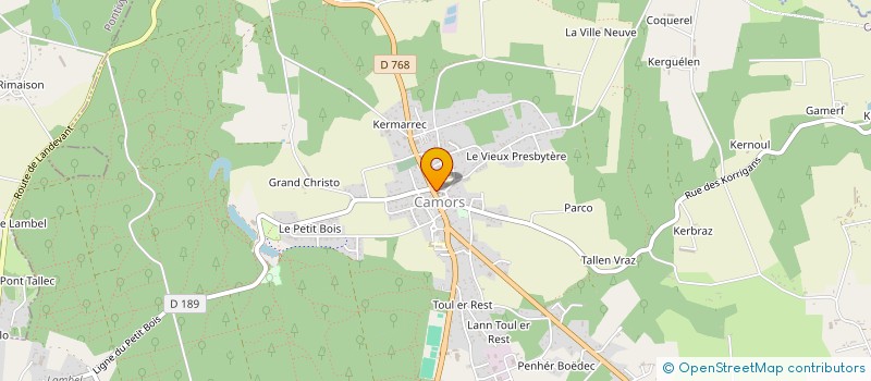 localisation de l'entreprise MADAME CHARLINE LE LOUER  CAMORS