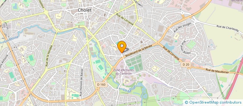 localisation de l'entreprise MADAME CHARLINE LECOUBLET à CHOLET