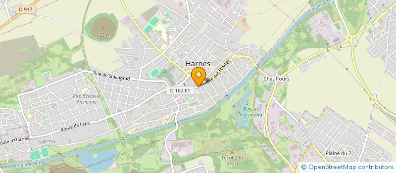 localisation de l'entreprise MADAME CHARLINE LEMAHIEU  HARNES