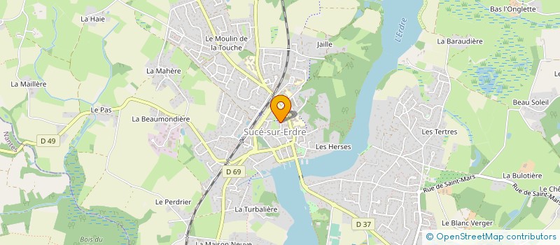 localisation de l'entreprise MADAME CHARLINE LEPROUX  SUCE-SUR-ERDRE