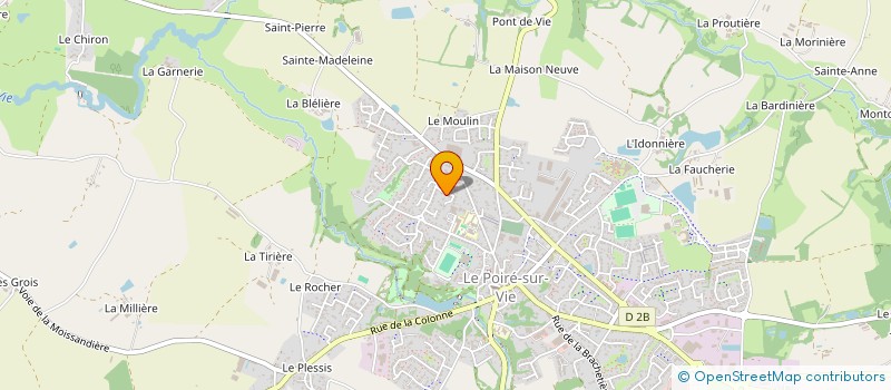 localisation de l'entreprise MADAME CHARLINE LEVERT à LE POIRE-SUR-VIE