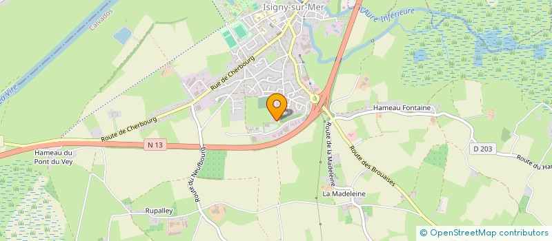 localisation de l'entreprise MADAME CHARLINE LONGUEMARE  ISIGNY-SUR-MER