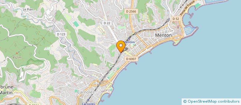 localisation de l'entreprise MADAME CHARLINE LORENZI  MENTON