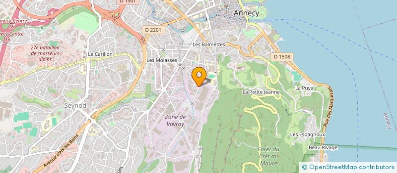 localisation de l'entreprise MADAME CHARLINE LUCCHESI à ANNECY