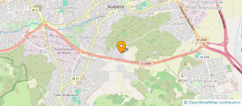 localisation de l'entreprise MADAME CHARLINE MAGNE  AUBIERE