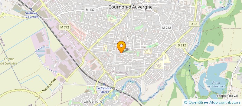 localisation de l'entreprise MADAME CHARLINE MARAZZATO  COURNON D AUVERGNE