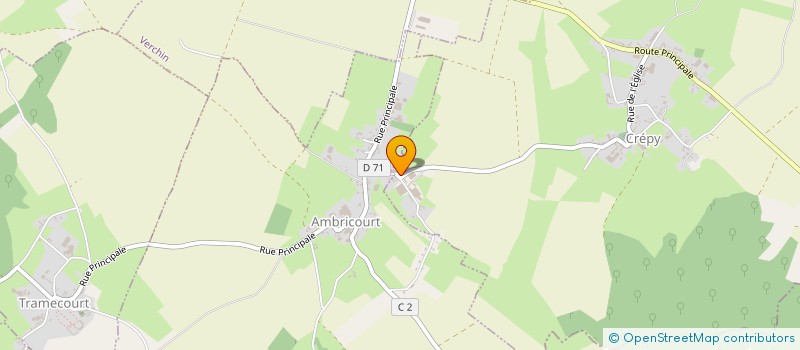 localisation de l'entreprise MADAME CHARLINE MARQUANT  CREPY