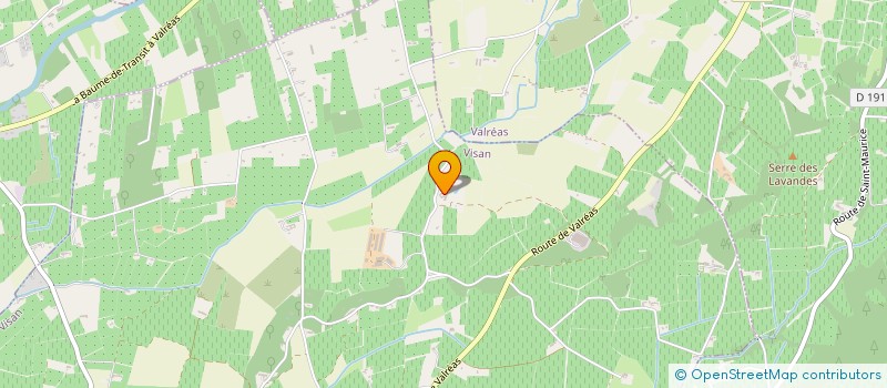 localisation de l'entreprise MADAME CHARLINE MAZZUCCO  VISAN