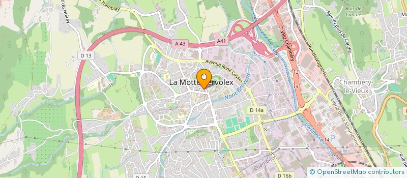 localisation de l'entreprise MADAME CHARLINE MICHAUD  LA MOTTE-SERVOLEX