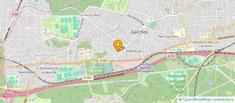 localisation de l'entreprise MADAME CHARLINE MORIN à GARCHES