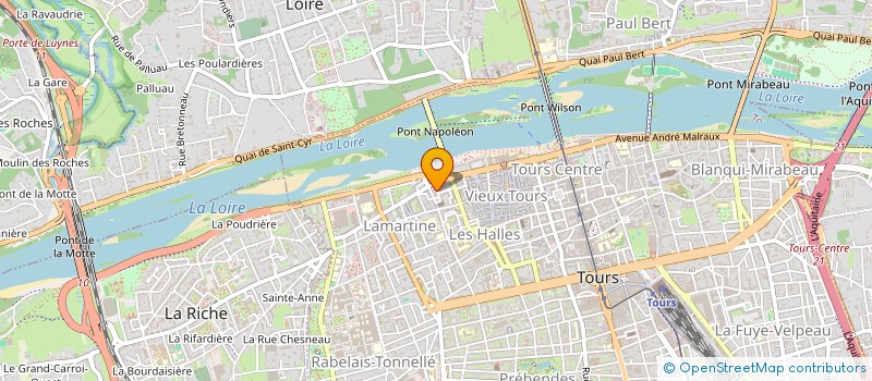 localisation de l'entreprise MADAME CHARLINE MORO  TOURS