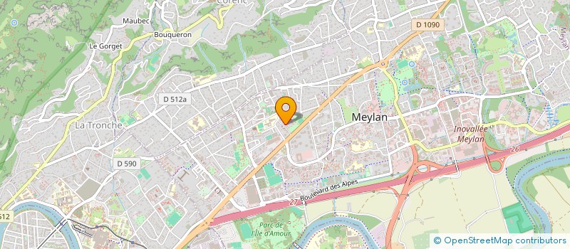 localisation de l'entreprise MADAME CHARLINE MOULY  MEYLAN