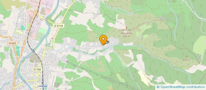 localisation de l'entreprise MADAME CHARLINE MULLER  LIMOUX