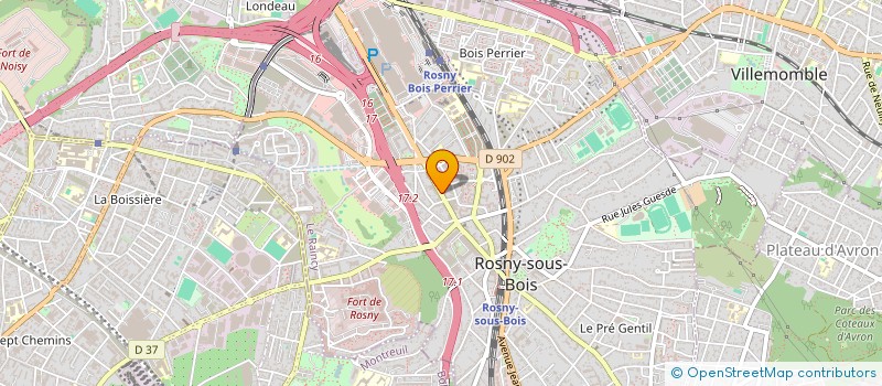localisation de l'entreprise MADAME CHARLINE NOUSSAN à ROSNY-SOUS-BOIS