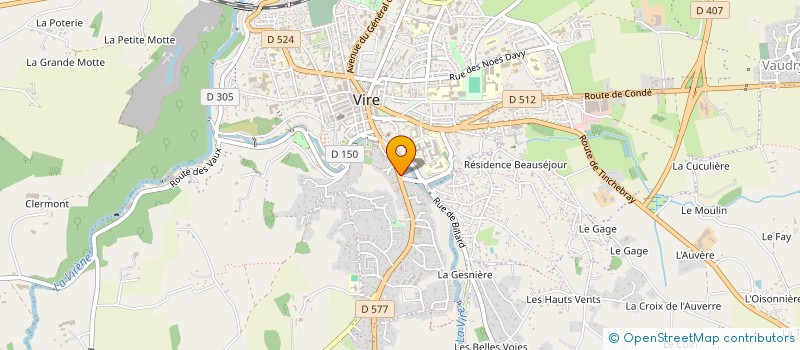 localisation de l'entreprise MADAME CHARLINE PATRICE  VIRE-NORMANDIE