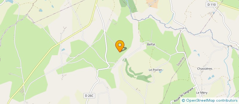 localisation de l'entreprise MADAME CHARLINE PELLETIER à SAZERAY