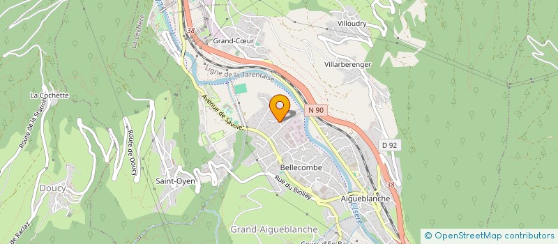 localisation de l'entreprise MADAME CHARLINE PERRET à COURCHEVEL