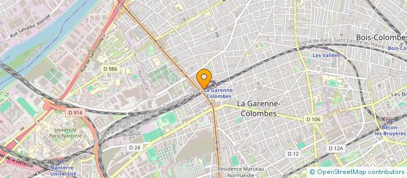 localisation de l'entreprise MADAME CHARLINE PETRIS à COLOMBES
