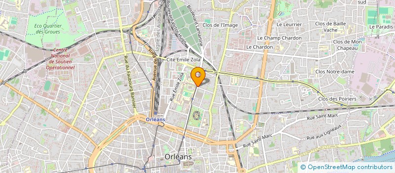 localisation de l'entreprise MADAME CHARLINE PEZIN à ORLEANS
