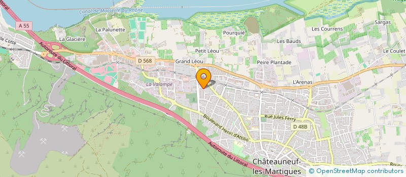 localisation de l'entreprise MADAME CHARLINE PICONE  CHATEAUNEUF-LES-MARTIGUES