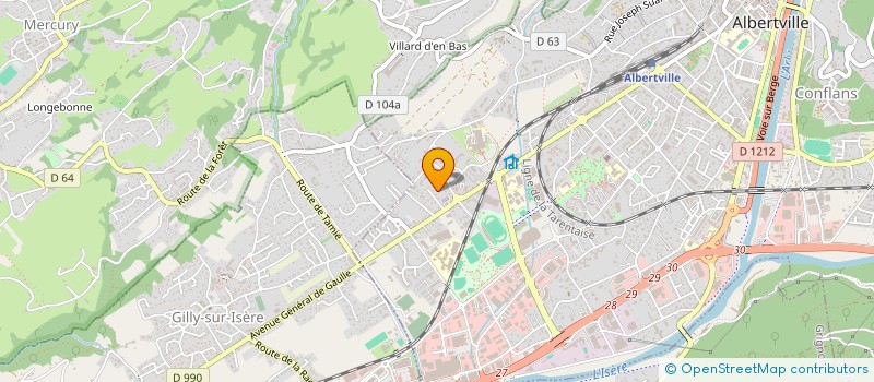 localisation de l'entreprise MADAME CHARLINE POINTET  ALBERTVILLE