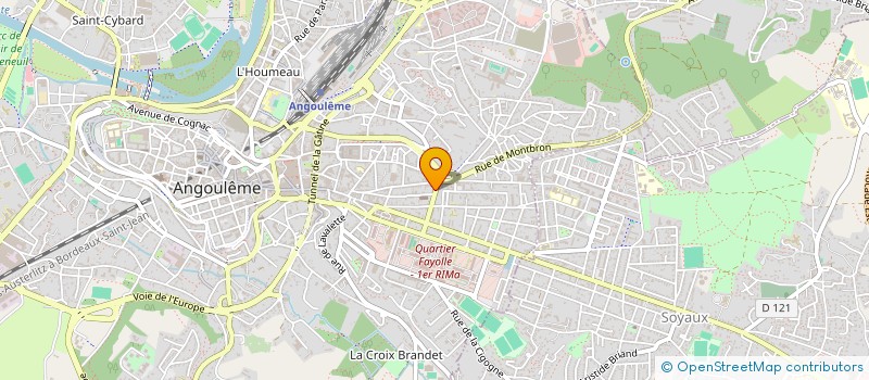 localisation de l'entreprise MADAME CHARLINE POMMIER à ANGOULEME