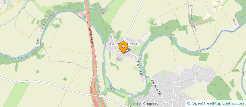 localisation de l'entreprise MADAME CHARLINE RABDEAU  EVRY-GREGY-SUR-YERRE