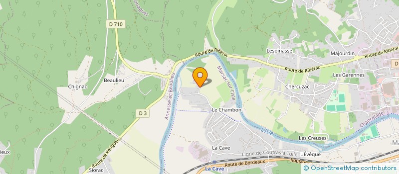localisation de l'entreprise MADAME CHARLINE RAFAILLAC à MARSAC-SUR-L'ISLE